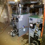 Oil-fired steam boilers installed by Rop Host HVAC in an apartment building
